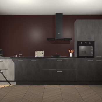 Beton Antraciet keuken Leuven 51561