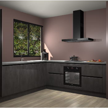 Beton Antraciet greeploze keuken Benidorm 52024