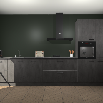 Beton Antraciet keuken Leuven 51563