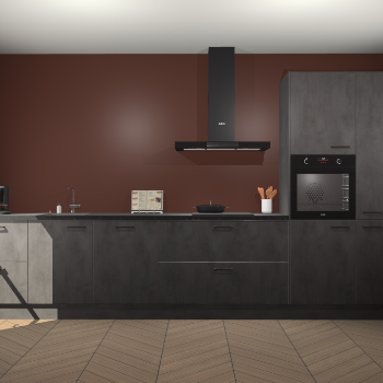 Beton Antraciet keuken Leuven 51565