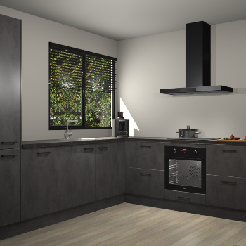 Beton Antraciet keuken Benidorm 52029