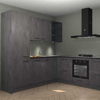 Beton antraciet keuken Turek 84024