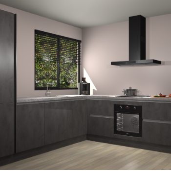 Beton Antraciet greeploze keuken Benidorm 52084