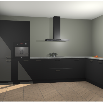 Zwarte  keuken Napels 47711