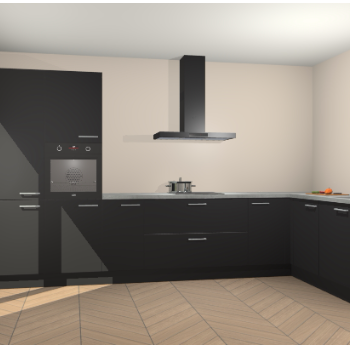 Zwarte keuken Napels 47700