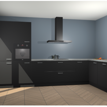 Zwarte keuken Napels 47701