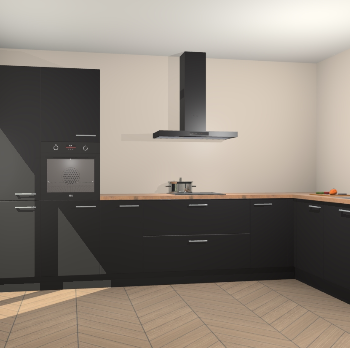 Zwarte keuken Napels 47955