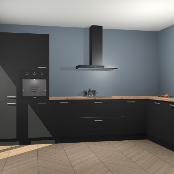 Zwarte keuken Napels 47956