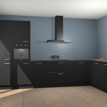 Zwarte keuken Napels 47895