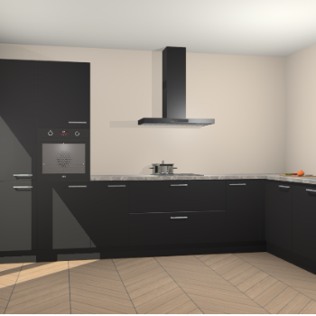 Zwarte keuken Napels 47936