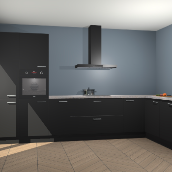 Zwarte keuken Napels 47943