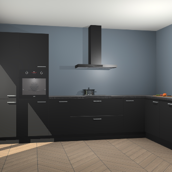 Zwarte keuken Napels 47950