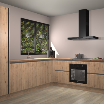 Madera Natuur greeploze keuken Benidorm 49806