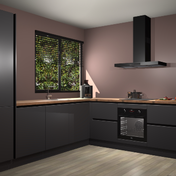 Onyxgrijze greeploze keuken Benidorm 49504