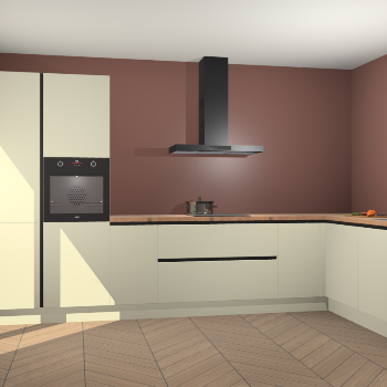 Magnolia greeploze keuken Napels 48144