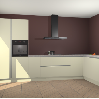 Magnolia greeploze keuken Napels 48159