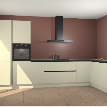 Magnolia greeploze keuken Napels 48401