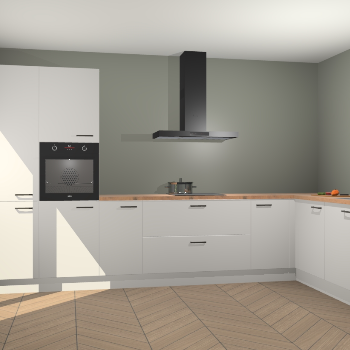 Zijdegrijze keuken Napels 48526