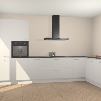 Zijdegrijze keuken Napels 48756