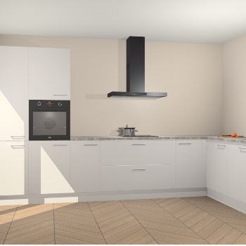 Zijdegrijze keuken Napels 48553