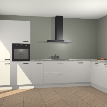 Zijdegrijze keuken Napels 48557