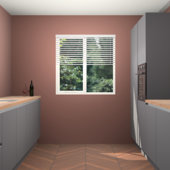 Onyxgrijze greeploze keuken Lusaka 43975