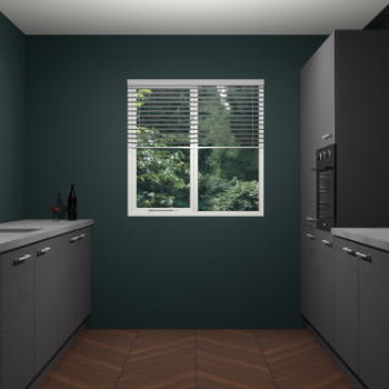 Onyxgrijze keuken Lusaka 44023