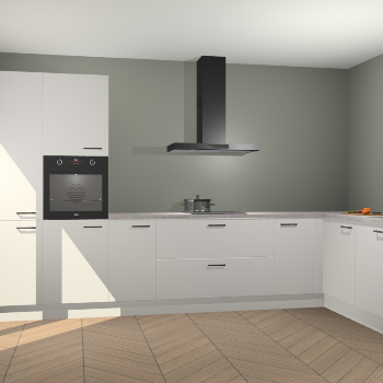 Zijdegrijze keuken Napels 48577