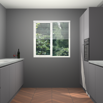 Onyxgrijze greeploze keuken Lusaka 44028