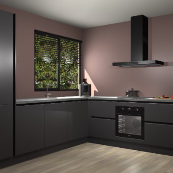 Onyxgrijze greeploze keuken Benidorm 49518