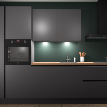 Onyxgrijze greeploze keuken Groenland 44150