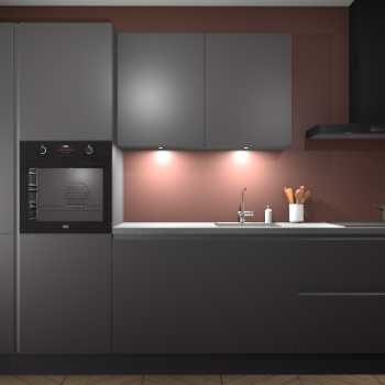 Onyxgrijze greeploze keuken Groenland 44227