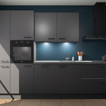 Onyxgrijze keuken Groenland 44228