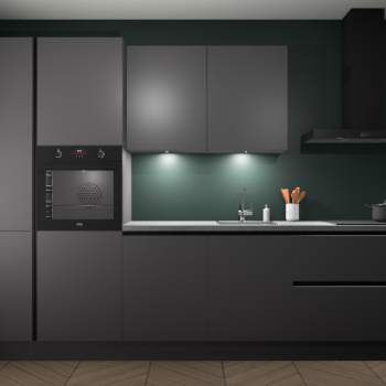 Onyxgrijze greeploze keuken Groenland 44230