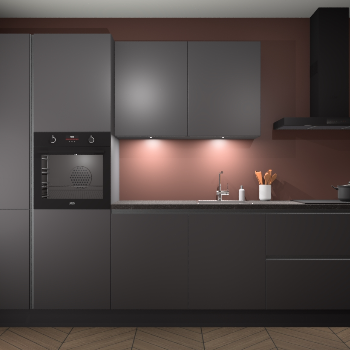 Onyxgrijze greeploze keuken Groenland 44233