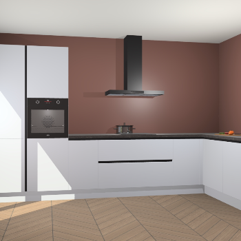 Sneeuwwitte greeploze keuken Napels 48925