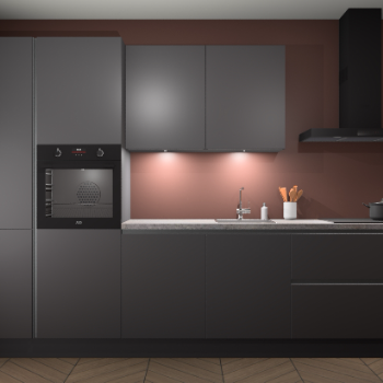 Onyxgrijze greeploze keuken Groenland 44244