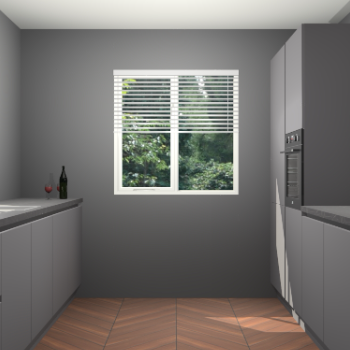 Onyxgrijze greeploze keuken Lusaka 44141