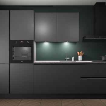 Onyxgrijze greeploze keuken Groenland 44247