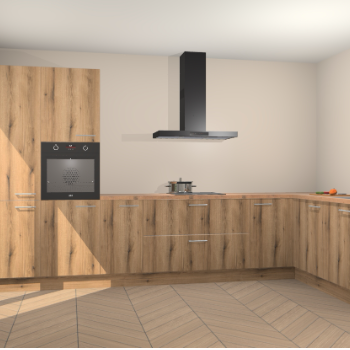 Goud Eiken keuken Napels 49123