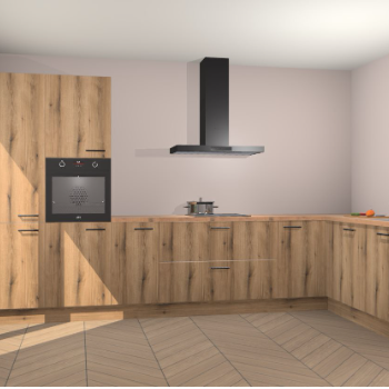 Goud Eiken keuken Napels 49126