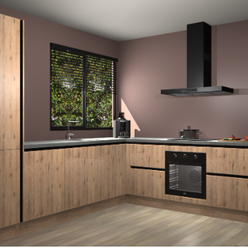 Madera Natuur greeploze keuken Benidorm 49842