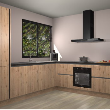 Madera Natuur greeploze keuken Benidorm 49837