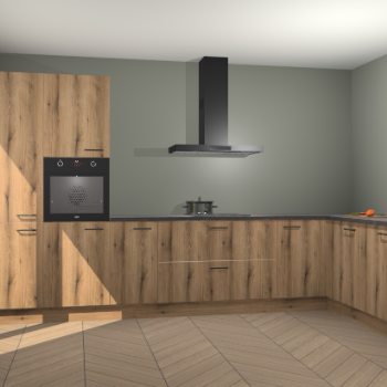 Goud Eiken keuken Napels 49189