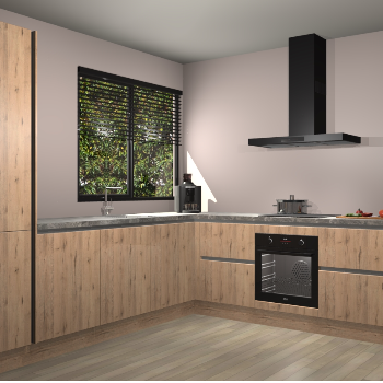 Madera Natuur greeploze keuken Benidorm 49864