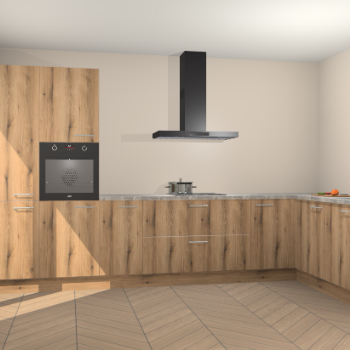 Goud Eiken keuken Napels 49192