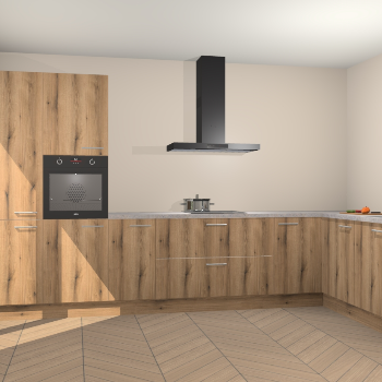 Goud Eiken keuken Napels 49198