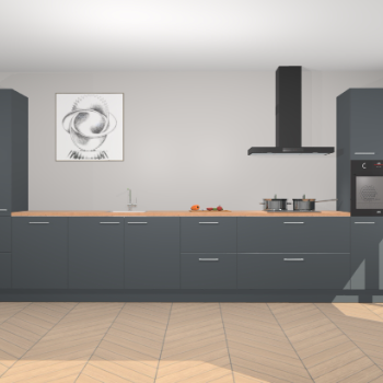 Onyxgrijze keuken Barentsburg 91569