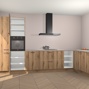 Goud Eiken keuken Napels 49201