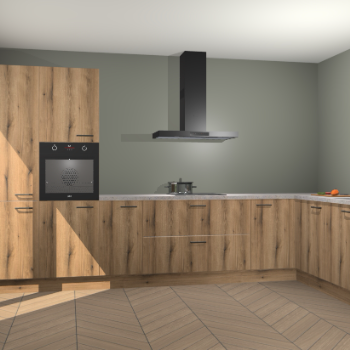 Goud Eiken keuken Napels 49202